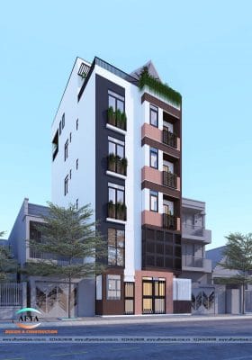 Afta Thiết Kế Nhà Ống Kết Hợp Dịch Vụ Lưu Trú Đà Nẵng 14