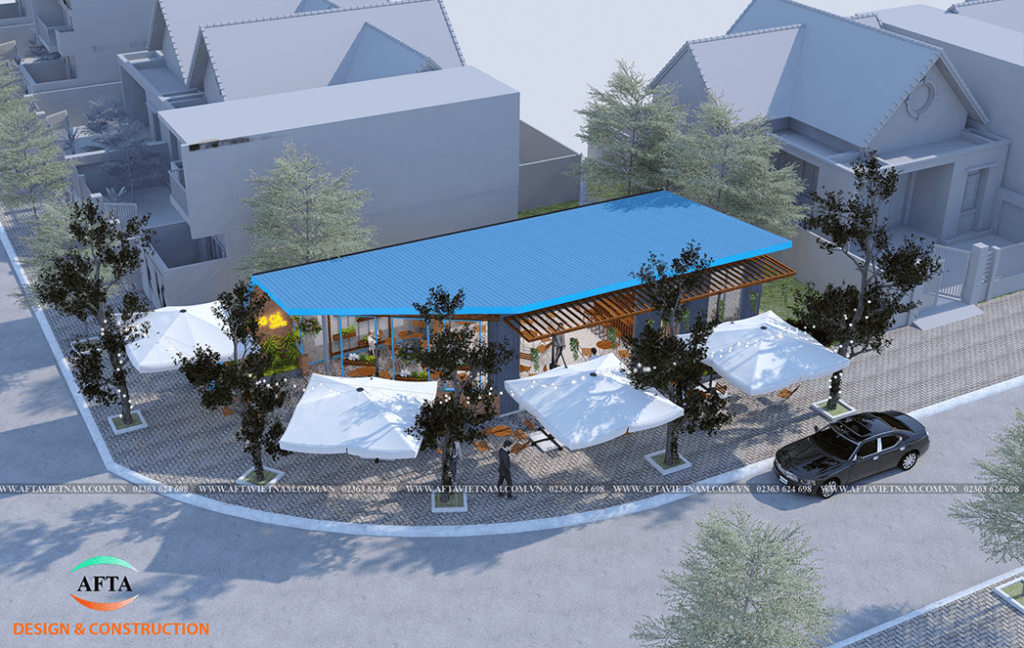 Thiết Kế Quán Caphe Đà Nẵng Chỉ 299Tr 2