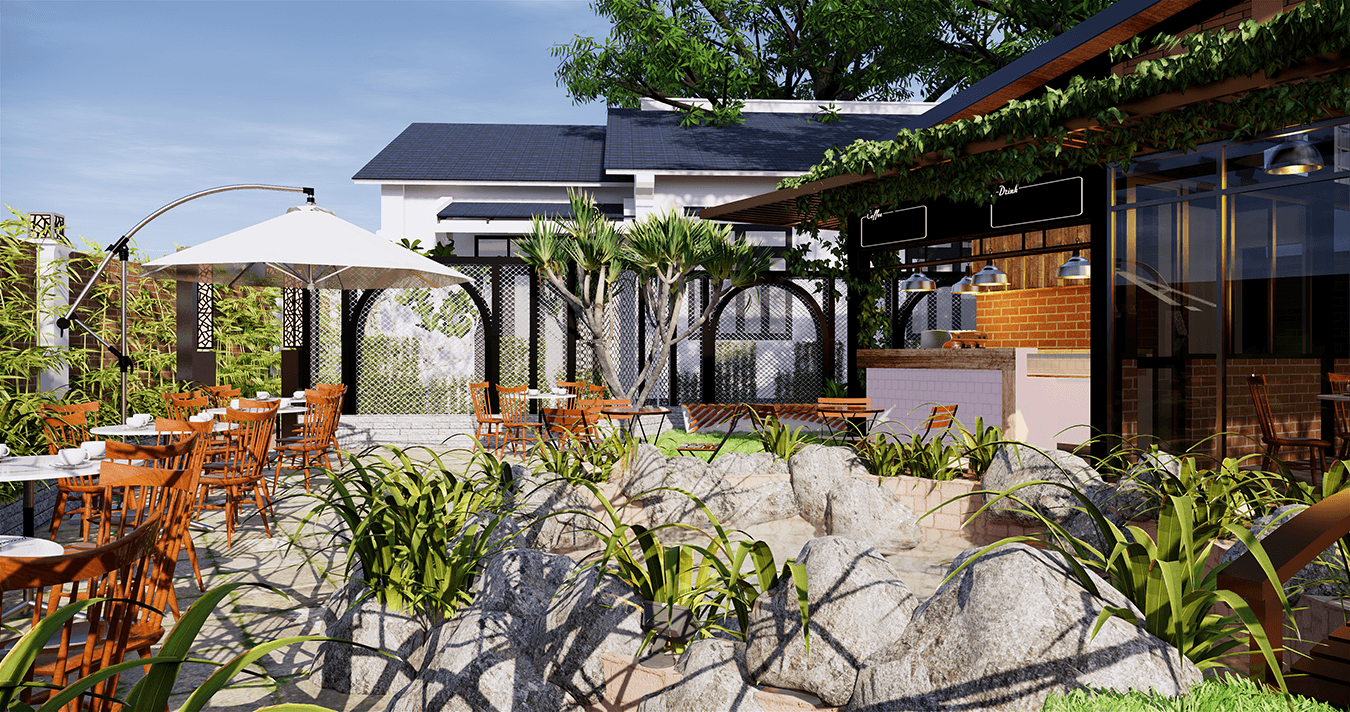 Thiết Kế Quán Caphe Điện Dương Quảng Nam 6