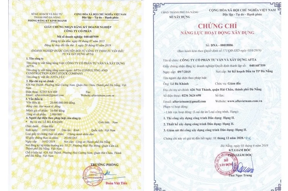 Hồ sơ năng lực thi công Đà Nẵng