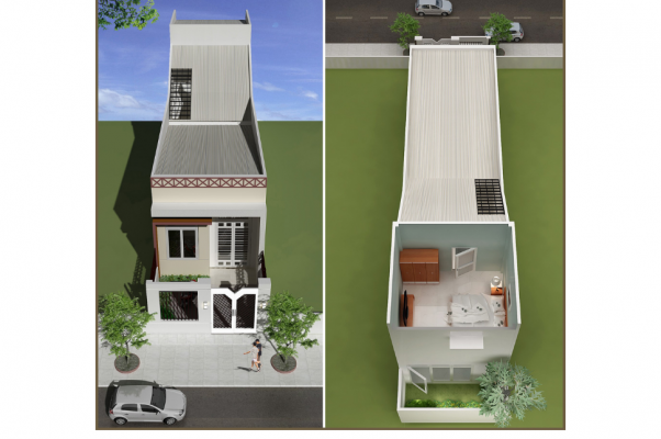 Thiết Kế Nhà Cấp 4 Có Gác Lửng Slide 5