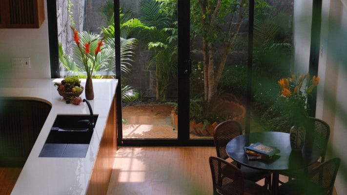 Mẫu sân vườn thiết kế nhà ống Đà Nẵng