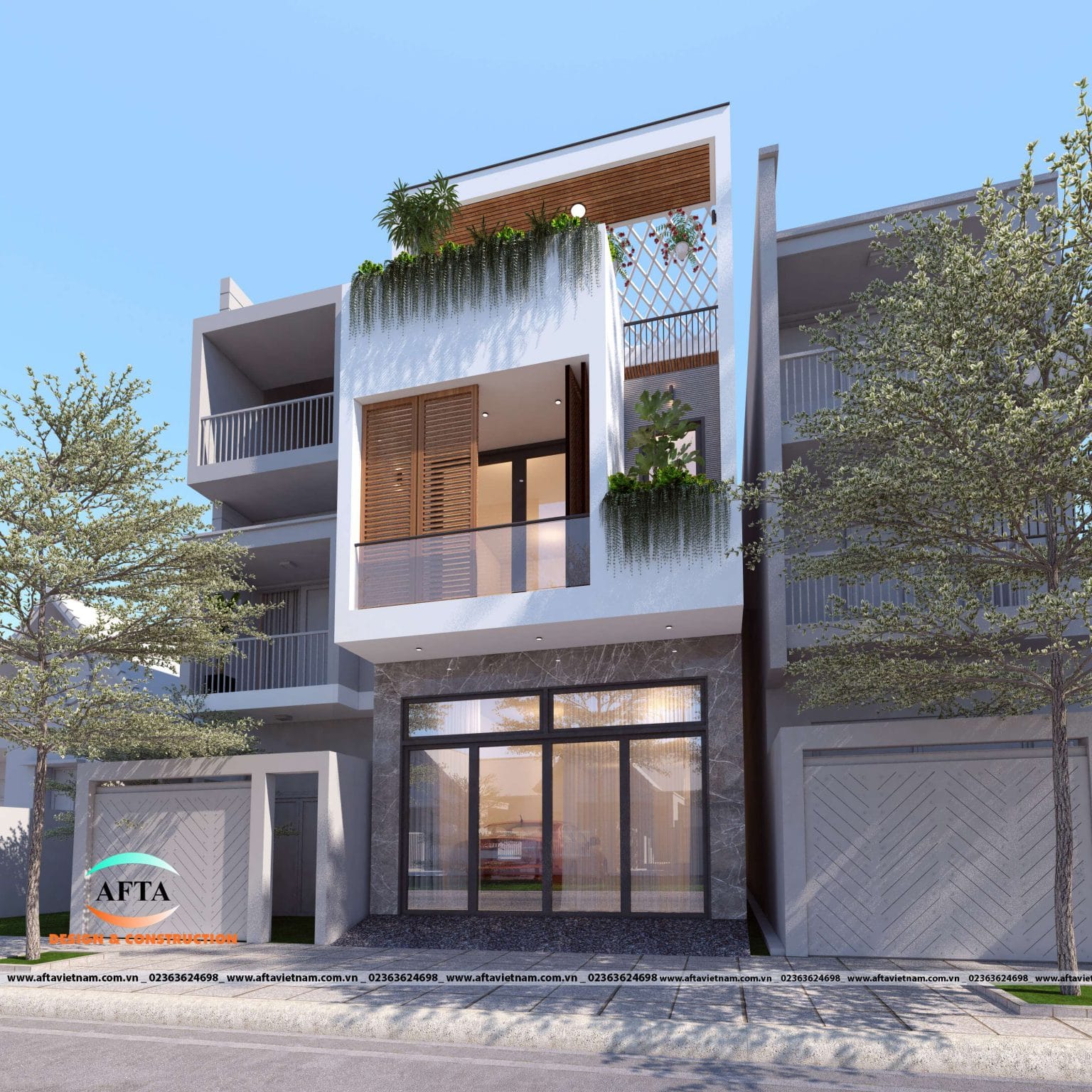 Thiết Kế Nhà Ống 2 Tầng 3 Phòng Ngủ Bắc Giang 1