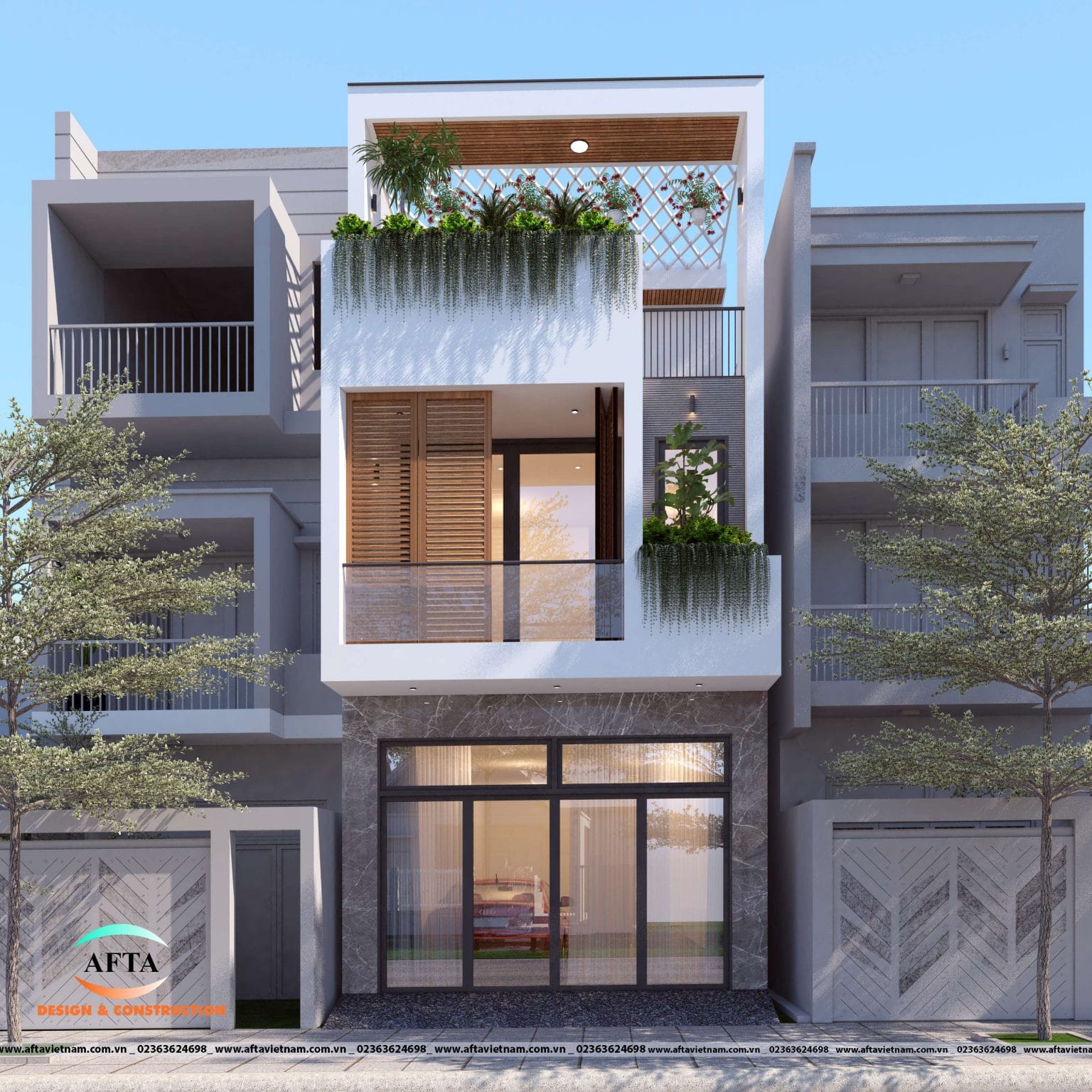 Thiết Kế Nhà Ống 2 Tầng 3 Phòng Ngủ Bắc Giang 2