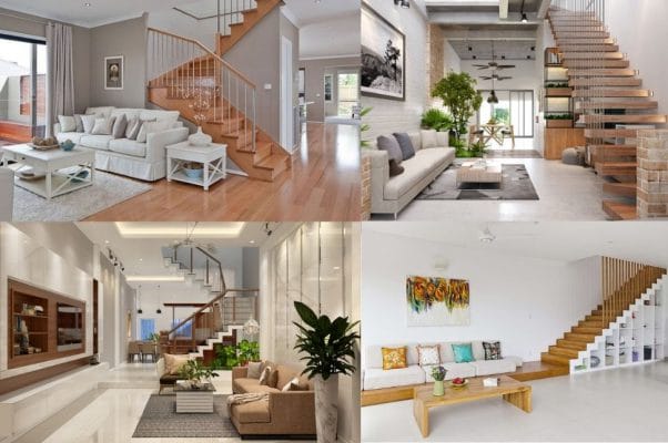 thiết kế cầu thang nhà ống đẹp