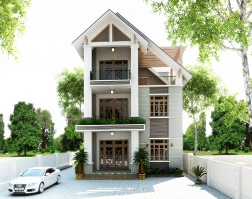 Thiết kế nhà ống 3 tầng 5x20