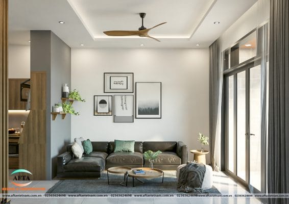 Mẫu thiết kế nhà ống 2 tầng 3 phòng ngủ 7