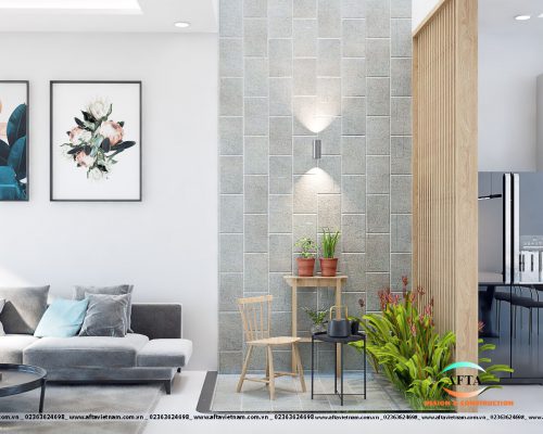Nội thất phòng khách nhà anh Hiếu
