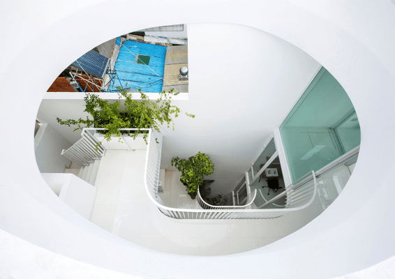 giếng trời sau nhà đẹp