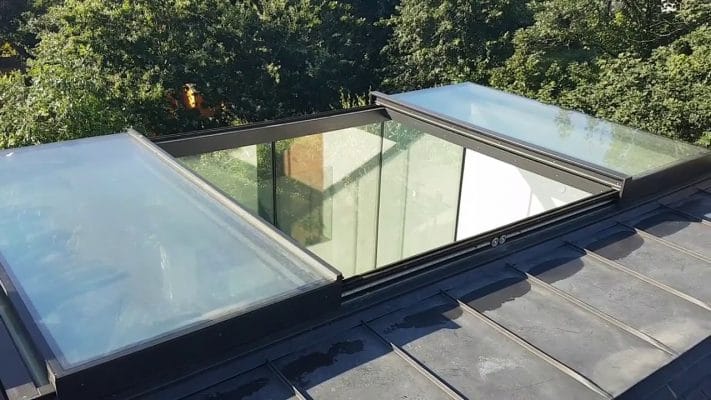 mái che giếng trời