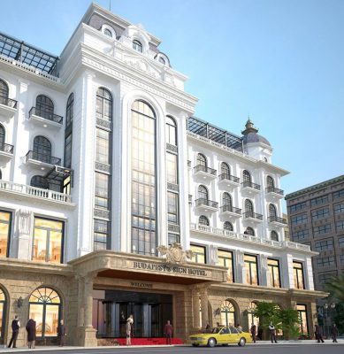 mặt tiền khách sạn tân cổ điển