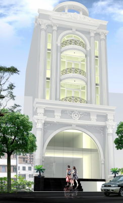 mặt tiền khách sạn tân cổ điển