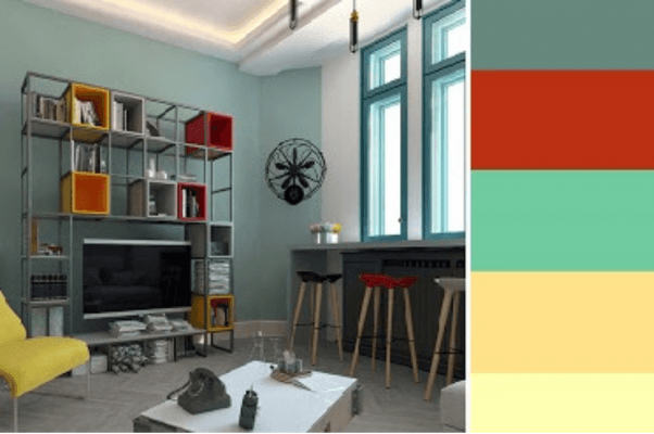 phong cách retro nội thất