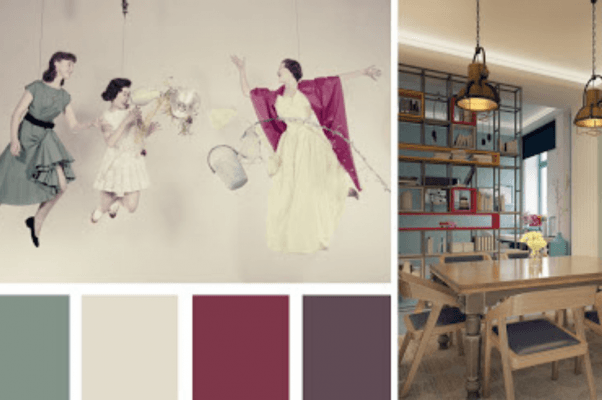 phong cách retro nội thất