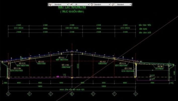 bản vẽ thiết kế nhà xưởng khung zamil