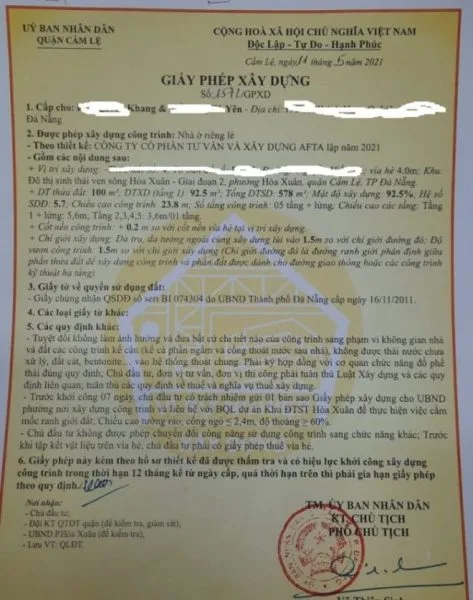 Cần xin đầy đủ các thủ tục pháp lý về xây dựng