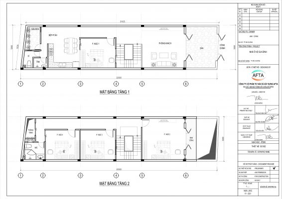bản vẽ thiết kế nhà chú Nga cô Hòa