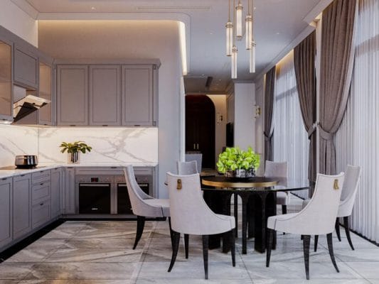Thiết kế nội thất biệt thự song lập