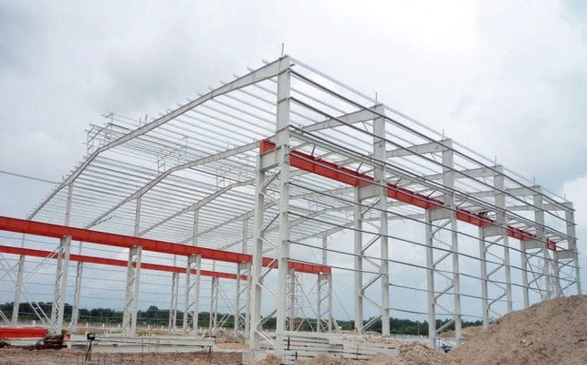 bản vẽ kết cấu nhà xưởng đơn giản