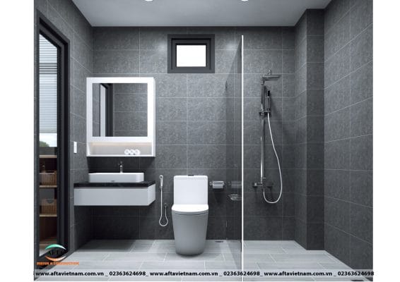 Sàn nhà vệ sinh thấp nhìn đẹp hơn so với sàn nhà vệ sinh cao