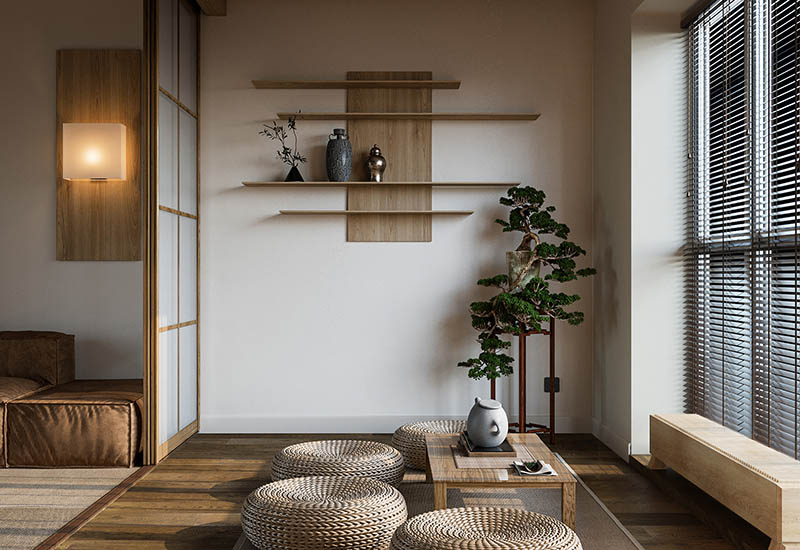 Lịch sử hình thành kiến trúc nội thất Nhật Bản