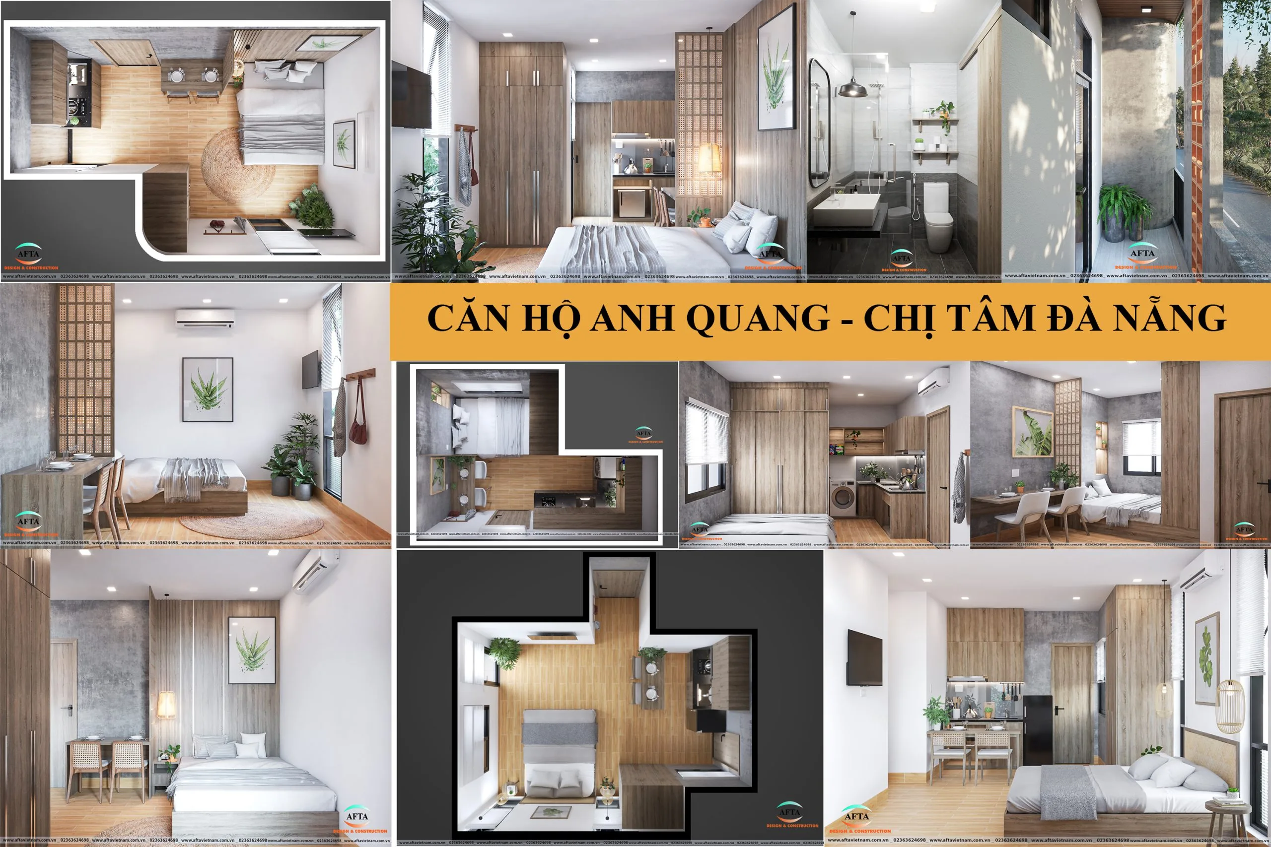 Nội thất căn hộ mini Anh Quang - Chị Tâm
