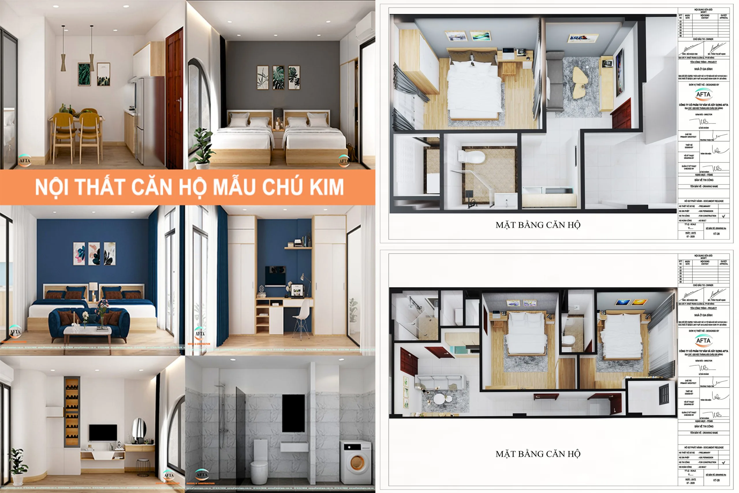 Mẫu căn hộ mẫu hiện đại của Chú Kim