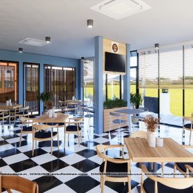 thiết kế quán cafe đẹp 2022