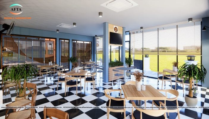 thiết kế quán cafe đẹp 2022