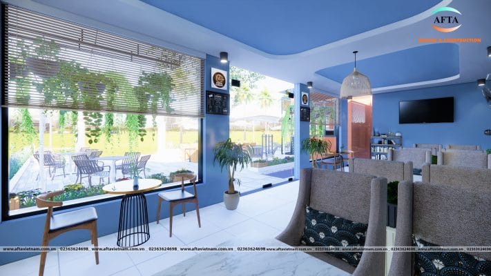 thiết kế quán cafe đẹp 2022