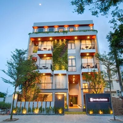Thiết kế mặt tiền cho khách sạn hiện đại