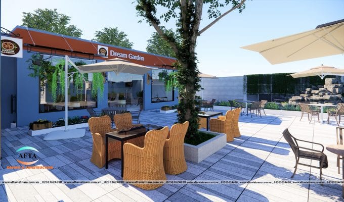 thiết kế quán cafe đẹp 2022