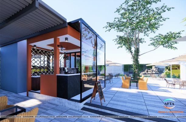 mở quán cafe sân vườn