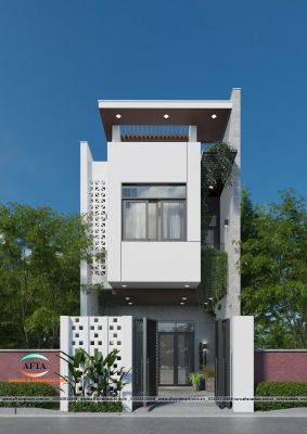 thiết kế mặt tiền nhà 2 tầng đẹp