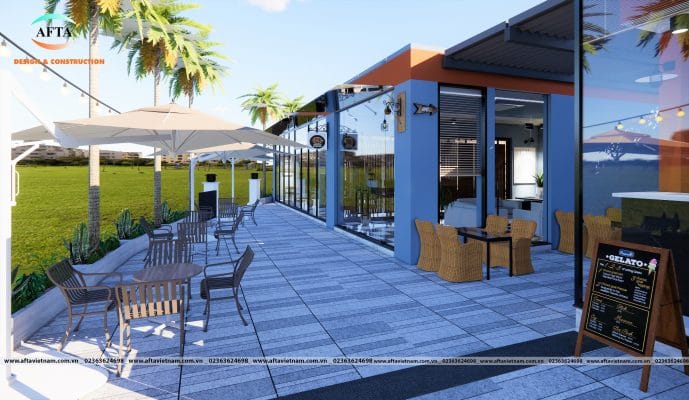 thiết kế quán cafe đẹp 2022