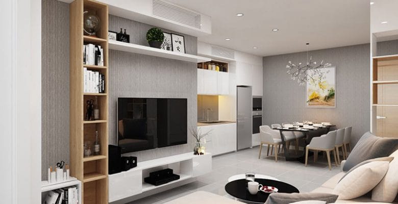 Mẫu căn hộ 2 phòng ngủ