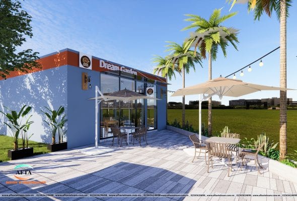 mở quán cafe sân vườn