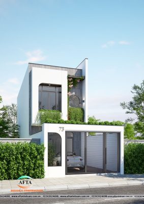 thiết kế nhà ống 2 tầng