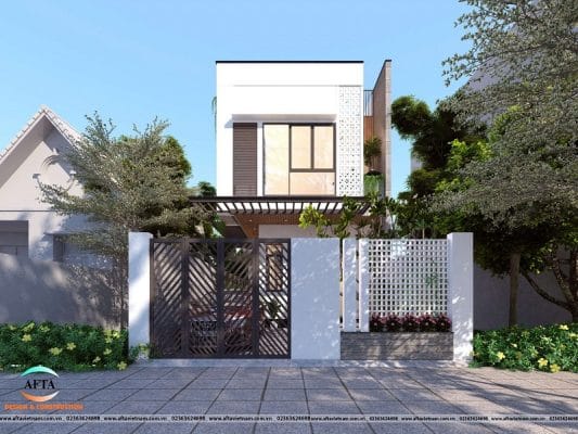 thiết kế nhà phố 2 tầng đẹp
