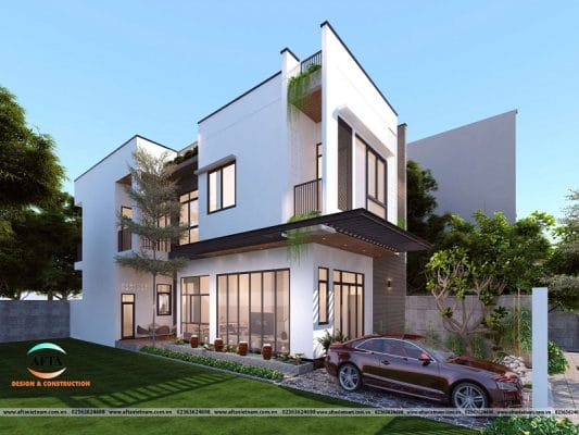 thiết kế nhà phố 2 tầng đẹp