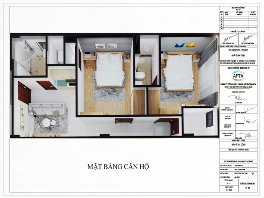 thiết kế mặt cắt công năng khách sạn