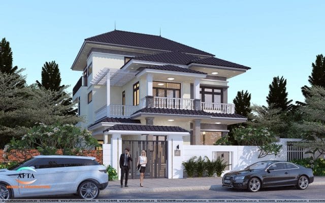 Thiết kế biệt thự sân vườn kiểu Thái
