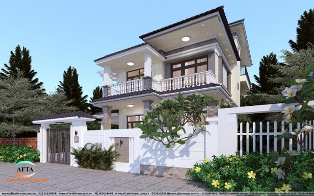 thiết kế nhà phố 2 tầng đẹp