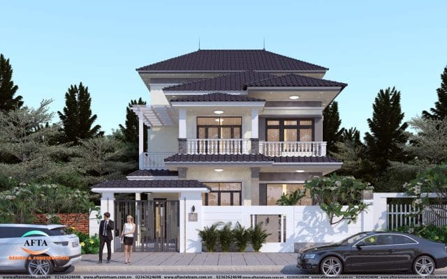 thiết kế biệt thự mái nhật