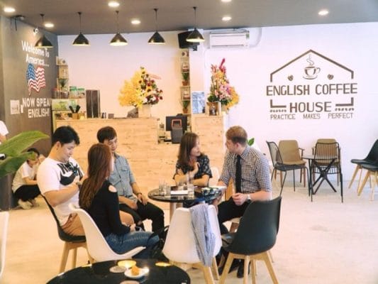 quán cafe kết hợp dạy học