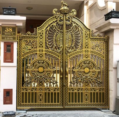 Thiết kế cổng nhà nhôm