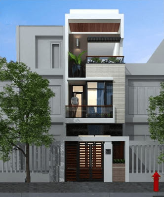 Mặt tiền cổng nhà