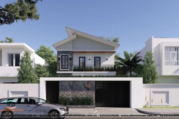 thiết kế nhà phố 2 tầng đẹp