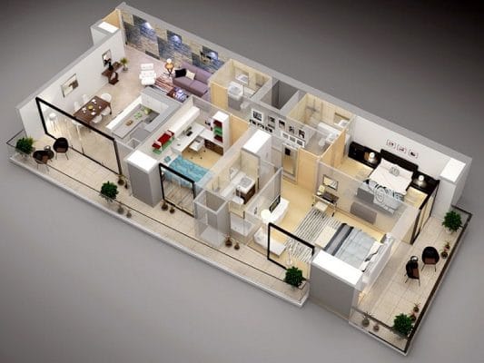 thiết kế căn hộ đẹp đà nẵng