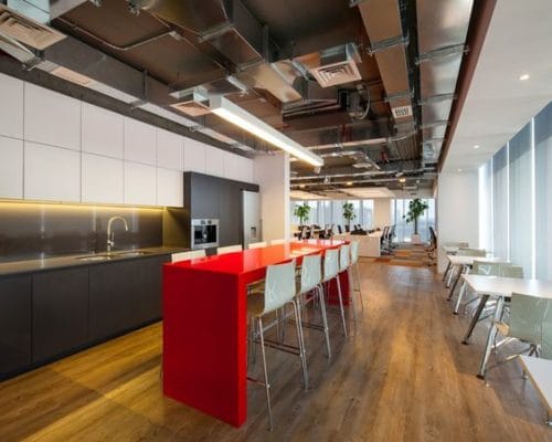thiết kế pantry cho văn phòng hiện đại